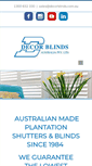 Mobile Screenshot of decorblinds.com.au